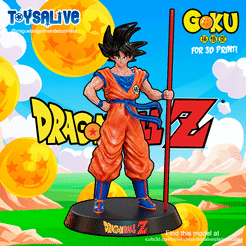 GokuGif01.gif Goku (Dragon Ball Z)  for 3D Printing
