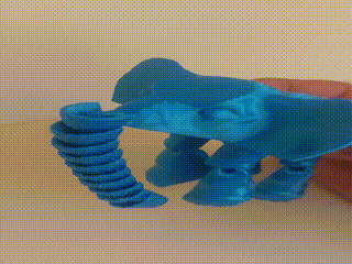 20240530_111621.gif ELEPHANT, 3d stl file, 3d print file, 3d printed, print stl, stl download, print in place, 3d print fidget, fidget toys, 3d printed art, stl