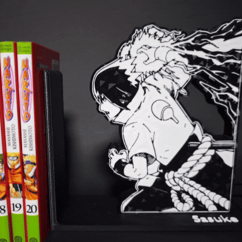 📚 Sasuke - Animated Light-Up Bookend (AMS Optimized)・Бесплатный 3MF для ...