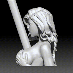 big-breasts-pen-holder3.gif 3D file big breasts pen holder・3D printable design to download