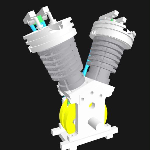 Hoglet.mp4 V-twin Hoglet Model 3D Print