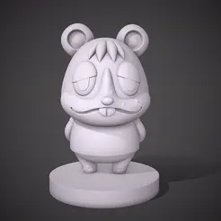 ezgif.com-gif-maker-1.gif Fichier 3D Rodney / Chusquis - Animal Crossing Hamster・Modèle pour impression 3D à télécharger