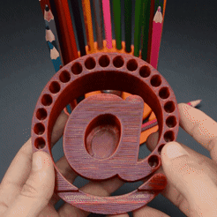 1.gif Файл STL @ pencils holder・3D-печать дизайна для загрузки, Hom_3D_lab