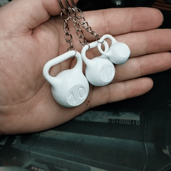 ezgif.com-video-to-gif-17.gif STL file Kettle weight keyring supportless !・3D printer model to download