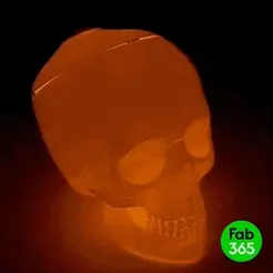 Skull_01.gif 3D file Skull lighting・3D printing idea to download, fab_365
