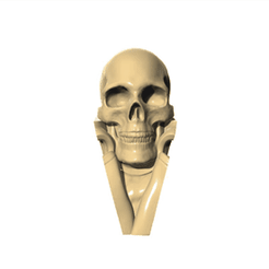 GIF.gif Fichier STL Crâne・Idée pour impression 3D à télécharger