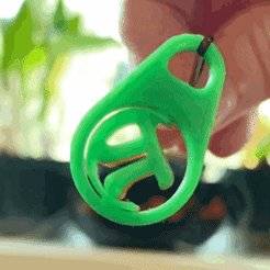 pifob.gif Free STL file Pi Spinny Earring or Doodad・3D printing design to download, lytta