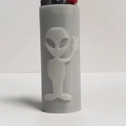 alien1.gif We Come in Peace Lighter Sleeve