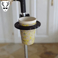 final.gif Free 3MF file Crutches Cup Gyro (print in place)・3D print design to download