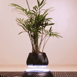 vase_levitation.gif Free STL file Magnetic levitation vase - The easy way!・3D print design to download