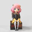 Spy-X-Family_Anya_Sitting-pose.gif Fichier STL ANYA FORGER V2 Pose assise - SPY X FAMILY -スパイファミリー, SUPAI FAMIRĪ- 間諜家家酒-FANART FIGURINE・Design pour imprimante 3D à télécharger