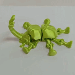 escarabajitoto.gif Download STL file Rhinoceros Beetle Flexi • 3D printing model, angeljacobofigueroa