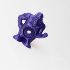 GIF_03.gif STL file THANOS POOPING TOOTHPASTE TOPPER (SMALL)・3D print model to download