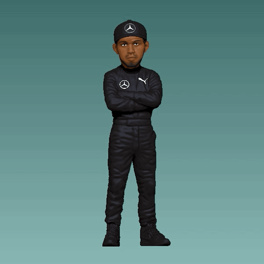 Lewis Hamilton figure 3D model