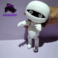 Mummy.gif STL file Mummy Halloween-Mummy・3D printable model to download