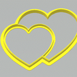 two-hearts.gif 3D file Cookie mold set 108 things・3D print design to download, maxbor1979