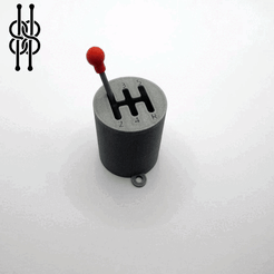 ezgif.com-gif-maker-6.gif STL-Datei Schalthebel Schlüsselanhänger - THE ORIGINAL ONE・3D-druckbare Vorlage zum herunterladen