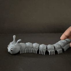 22.gif 3D file Flexi Caterpillar (72 Legs)・3D print model to download