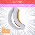 Banana~2.5in.gif Banana Cookie Cutter 2.5in / 6.4cm