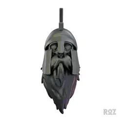 gg0f3c1272ae.gif STL file Bearded Skull with Helmet Keychain・3D printing model to download, RuslanOz