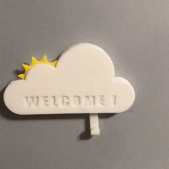 ezgif.com-video-to-gif-7.gif STL file CLOUD KEY HOOK HOLDER・Model to download and 3D print