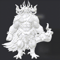 kaido.gif Файл STL Kaidou "Human-Beast Form"・Шаблон для загрузки и 3D-печати