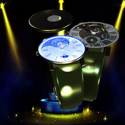 0000.mp4 Fase da lua RELÓGIO DE PULSO RELÓGIO DE PAREDE MECÂNICA 1A