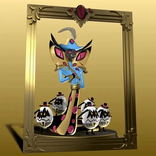 Hazbinhotel General Pentious 8×10 print Hazbin Hotel Trading Card FOIL GENERAL PENTIOUS Season 1 First