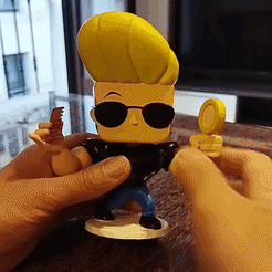 video.gif Download STL file Funko Johnny Bravo • Model to 3D print, NeoSculpt