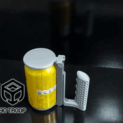 Can-Auto-Holder-3DTROOP-GIF.gif STL file Automatic Can Holder 330ml/350ml・3D printable model to download, 3DTROOP