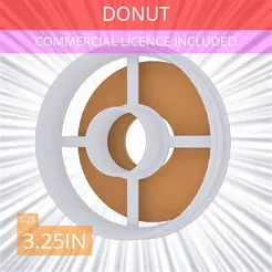 Donut~3.25in.gif Donut Cookie Cutter 3.25in / 8.3cm