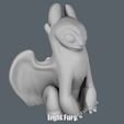 Light Fury.gif Archivo STL Light Fury (Easy print no support)・Objeto de impresión 3D para descargar