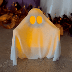 ezgif-2-d5d77a0a16.gif Free STL file Ghost Tea Light・3D print object to download