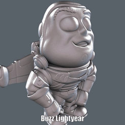 Buzz-Lightyear.gif STL file Buzz Lightyear (Easy print and Easy Assembly)・3D printer design to download