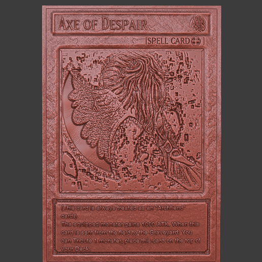 YuGiOh Card : Axe of Despair PROMO! 3D model