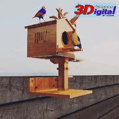 20220111_220457.gif Download file BIRD HOUSE • 3D printing object, Canvas3Digital
