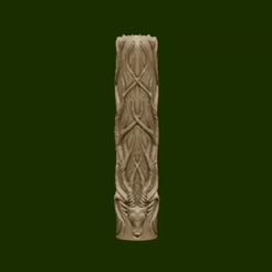 20220530_223943.gif STL file Deer totem candle・3D print design to download, GraviPrint