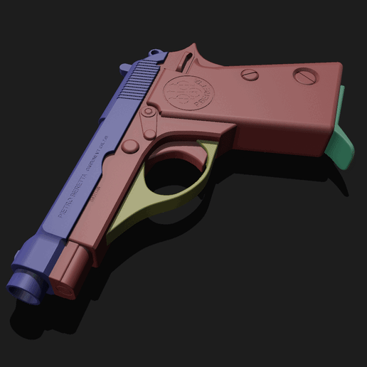 Beretta M70 Pistol ( Prop-Gun ) 1/1 Scale 3D model