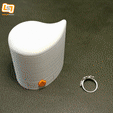 vid4.gif 3D-Datei Ring-Etui: Ein Tropfen Liebe (3-4 Ringe - 1U)・3D-druckbare Vorlage zum herunterladen