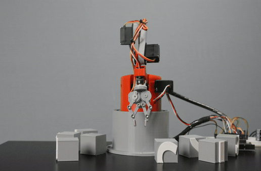 🤖 Robot Arm Arduino/Python・ STL File for 3D printing and CNC