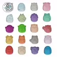 ezgif.com-gif-maker.gif Squishmallows Collection Set (2) - Squishmallows - Cookie Cutter - Fondant - Polymer Clay
