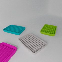 Base-gif.gif Free STL file FREE SOAP HOLDER・3D print object to download