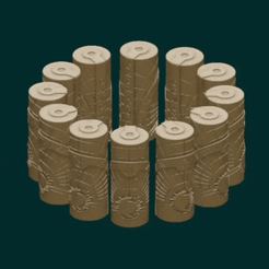 20230513_204131.gif 3D file Zodiac cylindrical candles・3D print design to download