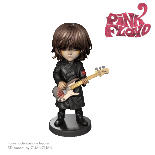 Roger Waters – Pink Floyd Chibi Progressive Rock Bassist Vocalist Figure (Fan Art)