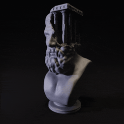 Thumb.gif STL file Greek ruins bust・3D printable model to download, nowprint3d