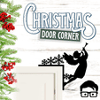 005a.gif 🎅 Christmas door corner (santa, decoration, decorative, home, wall decoration, winter) - by AM-MEDIA