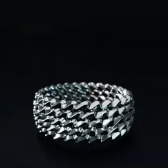 20230223_CVD_Serpent_Ring.gif STL file Serpent Ring・3D printing idea to download