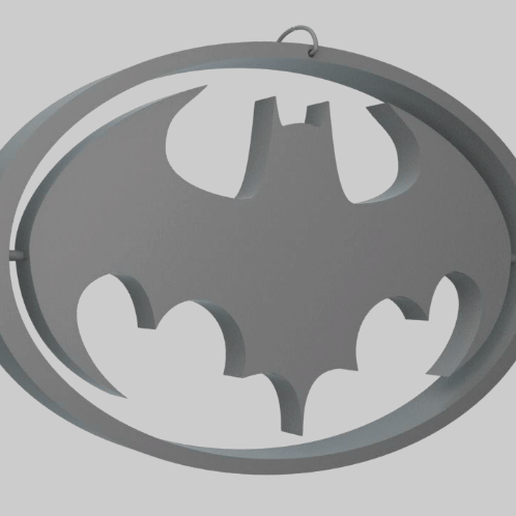 Batman swivel keychain 3D model
