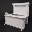 ez.gif Miniature Bar and Shelf Cabinet- Miniature Furniture 1/12 scale
