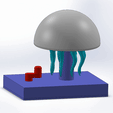 Assem2.gif 水母启发的机械装置（3D 打印模型）